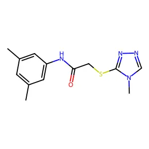 N-(3,5-dimethylphenyl)-2-[(4-methyl-4H-1,2,4-triazol-3-yl)sulfanyl]acetamide structure