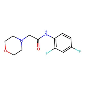 N-(2,4-difluorophenyl)-2-(morpholin-4-yl)acetamide structure