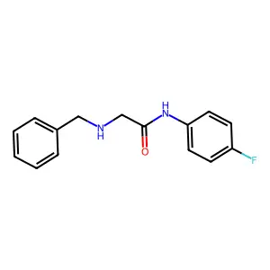 2-(benzylamino)-N-(4-fluorophenyl)acetamide structure