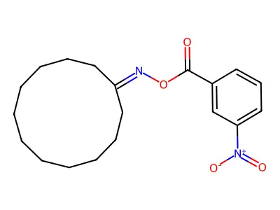 1-{[(3-Nitrobenzoyl)oxy]imino}cyclododecane structure