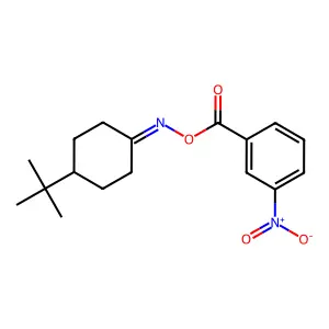 1-[({[4-(Tert-butyl)cyclohexyliden]amino}oxy)carbonyl]-3-nitrobenzene structure