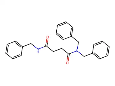 N,N',N'-tribenzylbutanediamide structure