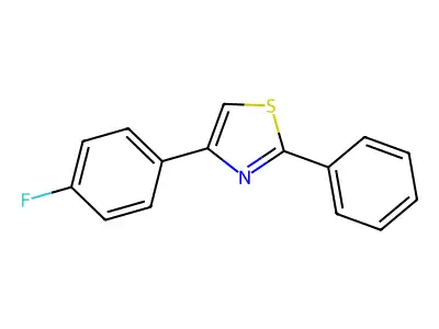 4-(4-Fluorophenyl)-2-phenyl-1,3-thiazole structure