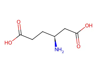 (S)-3-Aminoadipic acid structure