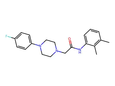N-(2,3-dimethylphenyl)-2-[4-(4-fluorophenyl)piperazin-1-yl]acetamide structure