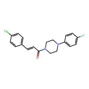 3-(4-Chlorophenyl)-1-[4-(4-fluorophenyl)piperazin-1-yl]prop-2-en-1-one structure