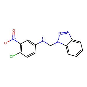 N-(1H-benzotriazol-1-ylmethyl)-4-chloro-3-nitroaniline structure