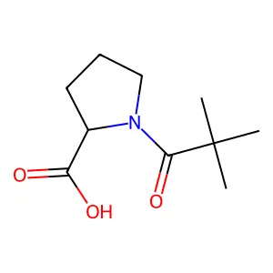 L-Proline, 1-(2,2-dimethyl-1-oxopropyl)- structure
