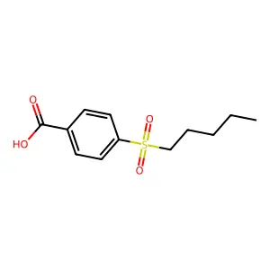 Benzoic acid, p-(pentylsulfonyl)- structure