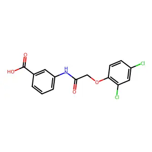3-{[(2,4-Dichlorophenoxy)acetyl]amino}benzoic acid structure