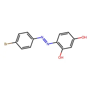 4-[(4-Bromophenyl)diazenyl]benzene-1,3-diol structure