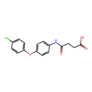 4-((4-(4-Chlorophenoxy)phenyl)amino)-4-oxobutanoic acid structure