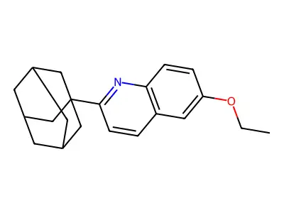 2-(1-Adamantyl)-6-ethoxyquinoline structure