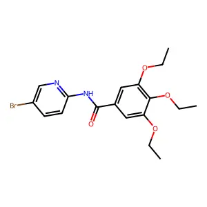 N-(5-bromopyridin-2-yl)-3,4,5-triethoxybenzamide structure