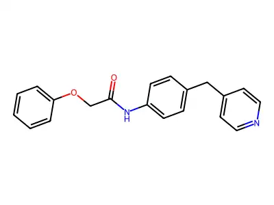2-Phenoxy-N-(4-(pyridin-4-ylmethyl)phenyl)acetamide structure