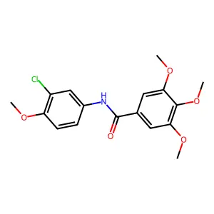 N-(3-Chloro-4-methoxyphenyl)-3,4,5-trimethoxybenzamide structure