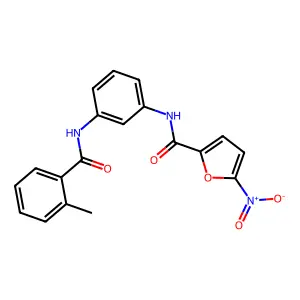 N-{3-[(2-methylbenzoyl)amino]phenyl}-5-nitro-2-furamide structure