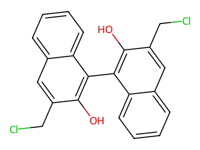 3,3'-Bis(chloromethyl)[1,1'-binaphthalene]-2,2'-diol structure