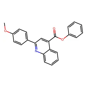 Phenyl 2-(4-methoxyphenyl)-4-quinolinecarboxylate structure