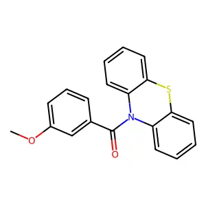 (3-methoxyphenyl)(10H-phenothiazin-10-yl)methanone structure