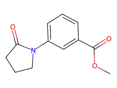 Methyl 3-(2-oxopyrrolidin-1-yl)benzoate structure