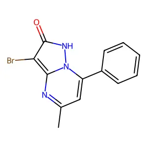 3-Bromo-5-methyl-7-phenylpyrazolo[1,5-a]pyrimidin-2(1H)-one structure