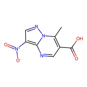 7-Methyl-3-nitropyrazolo[1,5-a]pyrimidine-6-carboxylic acid structure