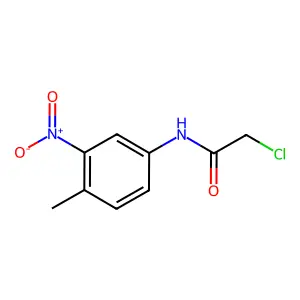 2-chloro-N-(4-methyl-3-nitrophenyl)acetamide structure