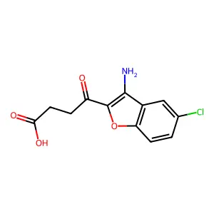 4-(3-Amino-5-chloro-benzofuran-2-yl)-4-oxo-butyric acid structure