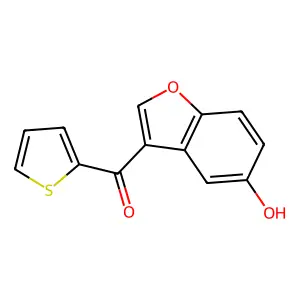 (5-Hydroxybenzofuran-3-yl)(thiophen-2-yl)methanone structure