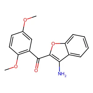 (3-Amino-1-benzofuran-2-yl)(2,5-dimethoxyphenyl)methanone structure