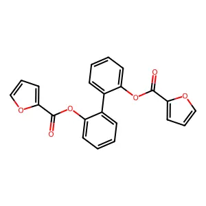 Biphenyl-2,2'-diyl difuran-2-carboxylate structure
