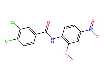 3,4-dichloro-N-(2-methoxy-4-nitrophenyl)benzamide structure