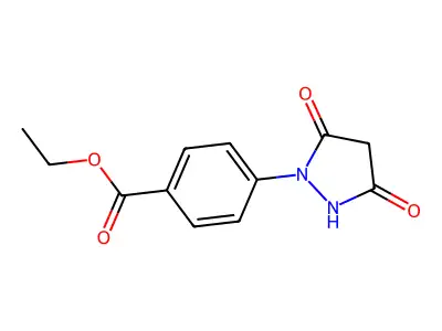Ethyl 4-(3,5-dioxopyrazolidin-1-yl)benzoate structure