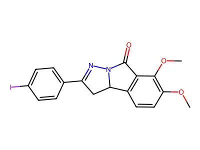 2-(4-Iodophenyl)-6,7-dimethoxy-1,9b-dihydropyrazolo[1,5-b]isoindol-5-one structure