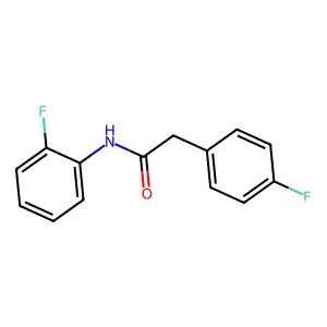 N-(2-fluorophenyl)-2-(4-fluorophenyl)acetamide structure