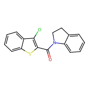 3-氯苯并[b]噻吩-2-基吲哚基酮 structure