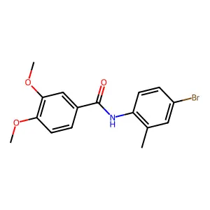 N-(4-bromo-2-methylphenyl)-3,4-dimethoxybenzamide structure
