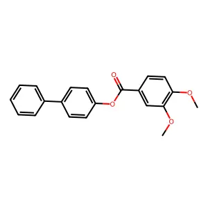 (1,1'-Biphenyl)-4-YL 3,4-dimethoxybenzoate structure