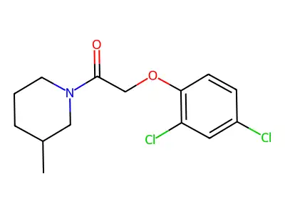 2-(2,4-Dichlorophenoxy)-1-(3-methylpiperidin-1-yl)ethanone structure