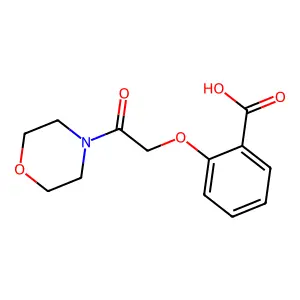 2-(2-Morpholin-4-yl-2-oxoethoxy)benzoic acid structure