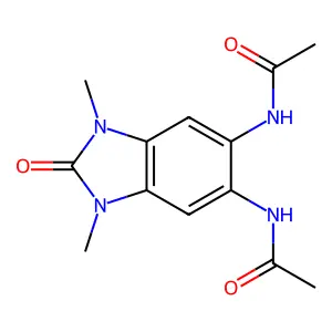 N-(6-acetamido-1,3-dimethyl-2-oxobenzimidazol-5-yl)acetamide structure