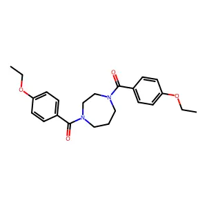 (4-Ethoxyphenyl)-[4-[(4-ethoxyphenyl)-oxomethyl]-1,4-diazepan-1-yl]methanone structure