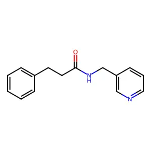3-phenyl-N-(pyridin-3-ylmethyl)propanamide structure
