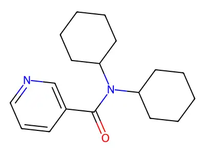 N,N-dicyclohexylnicotinamide structure