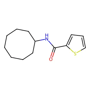 N-cyclooctylthiophene-2-carboxamide structure
