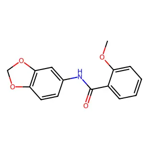 N-(1,3-benzodioxol-5-yl)-2-methoxybenzamide structure
