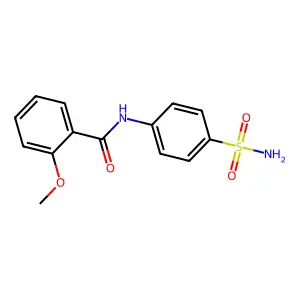 2-methoxy-N-(4-sulfamoylphenyl)benzamide structure