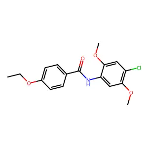 N-(4-chloro-2,5-dimethoxyphenyl)-4-ethoxybenzamide structure