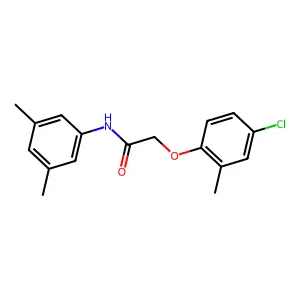 2-(4-chloro-2-methylphenoxy)-N-(3,5-dimethylphenyl)acetamide structure